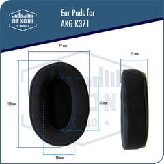Μαξιλαράκια Αυτιών για Ακουστικά Dekoni Audio EPZ-K371-ELVL Black Μαξιλαράκια Αυτιών για Ακουστικά - 4