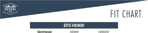 Oorkussens voor hoofdtelefoon Dekoni Audio EPZ-HD800-FNSK Oorkussens voor hoofdtelefoon Black 2 st. - 5