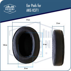Наушниците за слушалки Dekoni Audio EPZ-K371-SK Наушниците за слушалки Black 2 бр. - 4