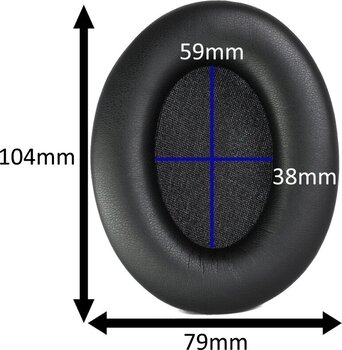 Nauszniki dla słuchawek Veles-X WH1000XM3 Nauszniki dla słuchawek Black 2 szt. - 5