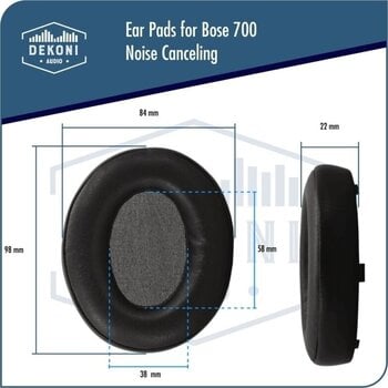 Oreillettes pour casque Dekoni Audio EPZ-BOSE700-CHL Oreillettes pour casque Black 2 pcs - 5