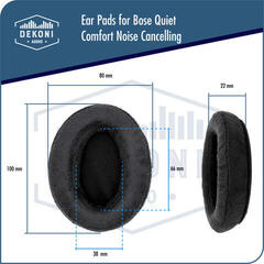 Наушниците за слушалки Dekoni Audio EPZ-QC-CHSV2 Наушниците за слушалки Black 2 бр. - 5