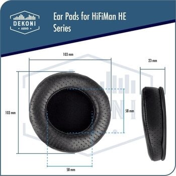 Kõrvaklappide padjad Dekoni Audio EPZ-HIFIMAN-FNSK Kõrvaklappide padjad Black 2 tk - 5