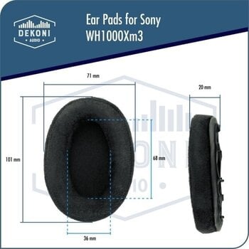 Ear Pads Dekoni Audio EPZ-WH1000Xm3-CHS Ear Pads Black 2 pcs - 5