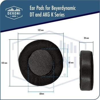 Kõrvaklappide padjad Dekoni Audio EPZ-DT78990-CHB Kõrvaklappide padjad Black 2 tk - 5