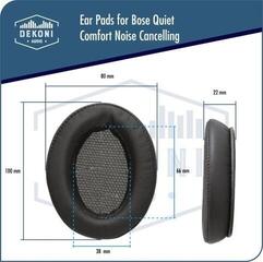 Наушниците за слушалки Earpadz by Dekoni Audio EPZ-QC-CHLV2 Наушниците за слушалки Black 2 бр. - 3