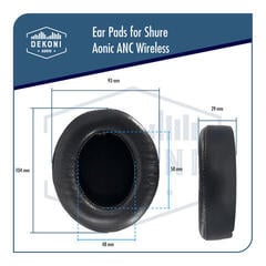 Jastučići za uši za slušalice Dekoni Audio EPZ-AONIC-CHL Jastučići za uši za slušalice Black 2 kom - 6