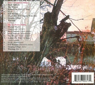 Glazbene CD Black Sabbath - Black Sabbath (Deluxe Edition) (Reissue) (Remastered) (Digipak) (2 CD) - 4