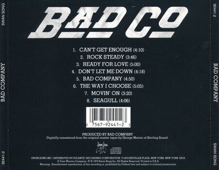 Musikk-CD Bad Company Bad Company (Remastered) (Reissue) (CD) - 3