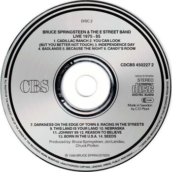 Muzički CD Bruce Springsteen - Live/1975-85 (Box Set) (3 CD) - 3