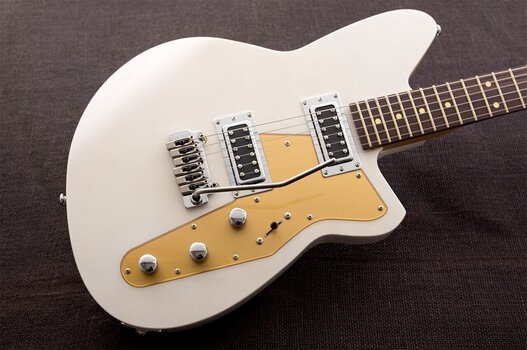 E-Gitarre Reverend Guitars Jetstream RB W Transparent White E-Gitarre - 5