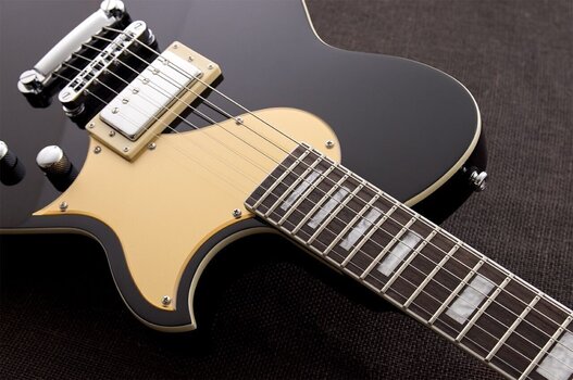 Electric guitar Reverend Guitars Roundhouse Jr. Midnight Black Electric guitar - 4