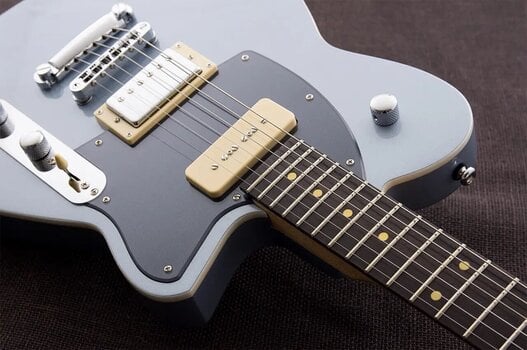 Electric guitar Reverend Guitars Double Agent OG Metallic Silver Freeze Electric guitar - 2