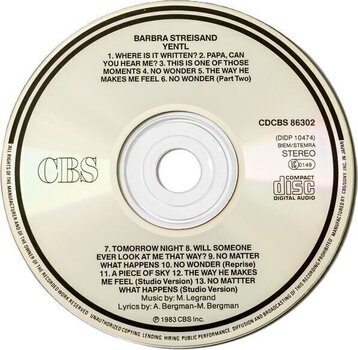 Hudobné CD Barbra Streisand - Yentl (CD) - 2