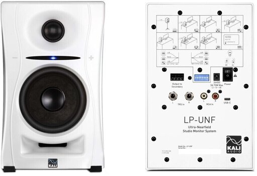 Активний студійний монітор Kali Audio LP-UNF White Активний студійний монітор 2 шт. - 3
