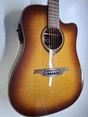 Guitare Dreadnought acoustique-électrique LAG Tramontane 118 T118DCE Brown Shadow Guitare Dreadnought acoustique-électrique (Déjà utilisé) - 1