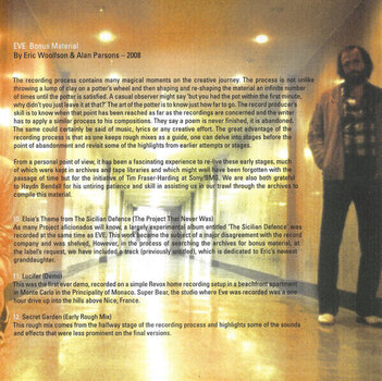 CD muzica The Alan Parsons Project - Eve (Reissue) (Remastered) (CD) - 14