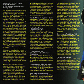 Glazbene CD The Alan Parsons Project - The Turn of a Friendly Card (Reissue) (Remastered) (CD) - 5