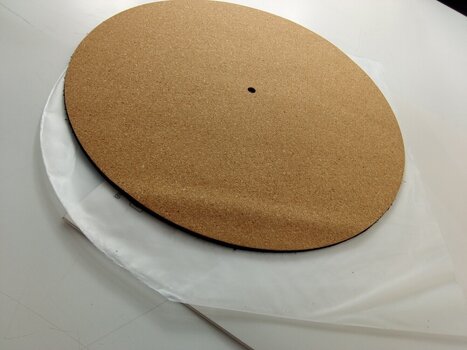 Slipmat Muziker Genuine Leather & Cork LP Slip Mat Slipmat (Beschadigd) - 4