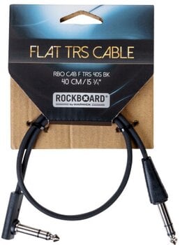 Patch Cable RockBoard Flat TRS 40 cm Straight - Angled Patch Cable - 5