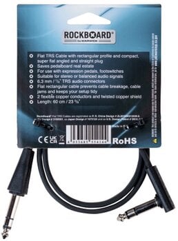 Пач кабл RockBoard Flat TRS 60 cm Pravo – Pod uglom Пач кабл - 5