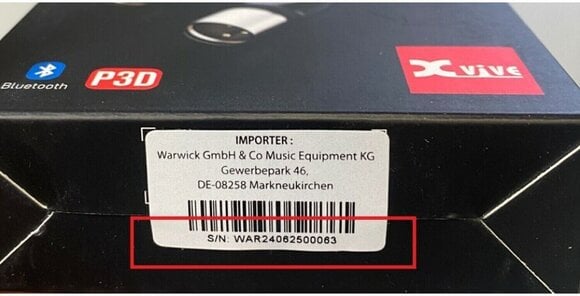 Receiver XVive P3 Bluetooth Set Receiver 2,4 GHz - 3