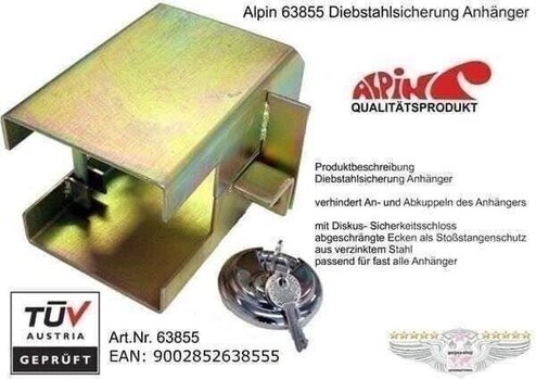 Příslušenství k přívesnému vozíku Alpine Anti-Theft Device for Trailers Příslušenství k přívesnému vozíku - 2