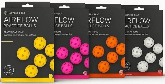 Tréninkové míče Masters Golf Airflow XP Practice Balls Pack 12 Orange Tréninkové míče - 2