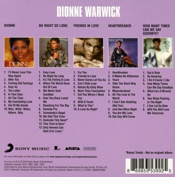 Muusika CD Dionne Warwick - Original Album Classics (Reissue) (Box Set) (5 CD) - 2