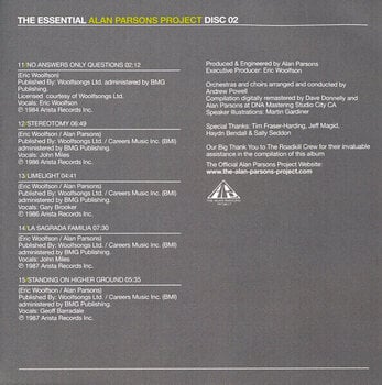 CD диск The Alan Parsons Project - The Essential Alan Parsons Project (Reissue) (Remastered) (2 CD) - 9