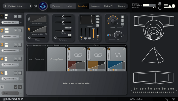 Studijski software plug-in efekt Mntra Instruments Pyramids (Digitalni izdelek) - 3