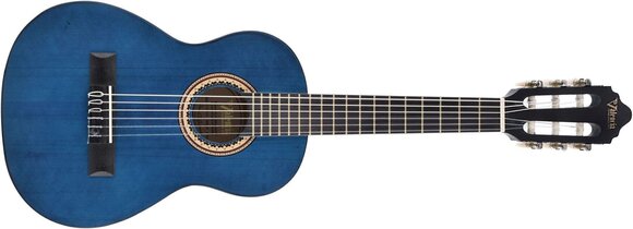 Чверть класична гітара для дитини Valencia VC201 Transparent Blue Чверть класична гітара для дитини - 3