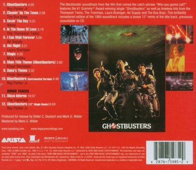 Hudební CD Original Soundtrack - Ghostbusters (Original Soundtrack Album) (Reissue) (CD) - 2