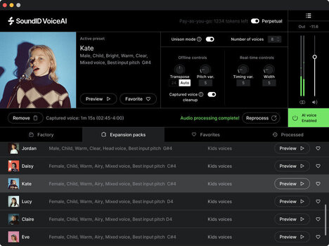 Update / Upgrade / Expansion Sonarworks SoundID VoiceAI Kids Voices Expansion Pack (Digitalni proizvod) - 6