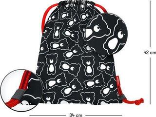 Torba szkolna Baagl A-8884 Torba na kapcie TERIBEAR Black - 2