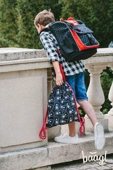 Schultasche Baagl A-8884 Hausschuhe Tasche TERIBEAR Black - 4