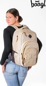 Zaino scolastico Baagl Coolmate Cartella Beige - 13