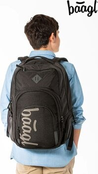 Zaino scolastico Baagl Coolmate Cartella Black - 13