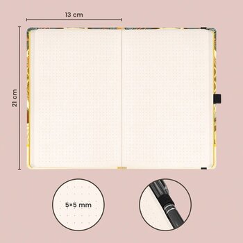 Skissebok NOTIQUE Sketchbook Alfons Mucha Feather, Dotted, 13 x 21 cm - 2