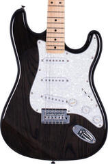 Electric guitar SX SST-ASH SET Transparent Black Electric guitar - 3