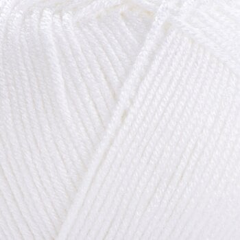 Pređa za pletenje Yarn Art Adore 330 White Pređa za pletenje - 2
