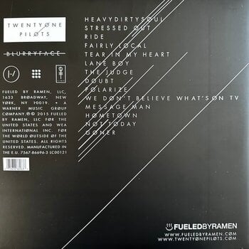 Vinüülplaat Twenty One Pilots - Blurryface (Silver Coloured) (2 LP) - 3