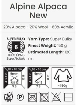 Knitting Yarn Yarn Art Alpine Alpaca New 1445 Knitting Yarn - 4