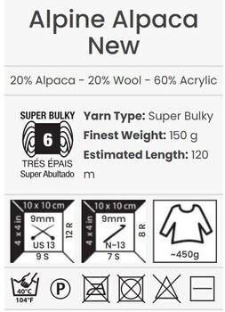 Knitting Yarn Yarn Art Alpine Alpaca New 1447 Knitting Yarn - 4