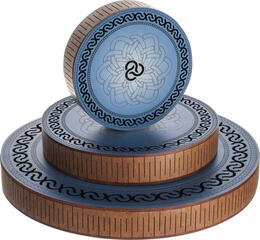 Rahmentrommel Shamann The Ocean Drum Blue 25 cm Wellentrommel Blue 25 cm - 3