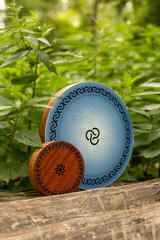 Rahmentrommel Shamann The Ocean Drum Blue 25 cm Wellentrommel Blue 25 cm - 5