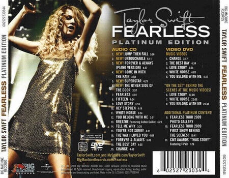 CD musicali Taylor Swift - Fearless (Platinum Edition) (CD + DVD) - 4
