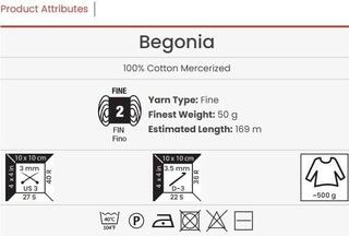 Плетива прежда Yarn Art Begonia 4920 Light Grey Плетива прежда - 4