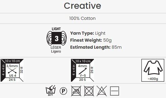 Pletilna preja Yarn Art Creative 232 Dark Brown Pletilna preja - 5