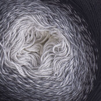 Przędza dziewiarska Yarn Art Flowers 253 Grey White Przędza dziewiarska - 2